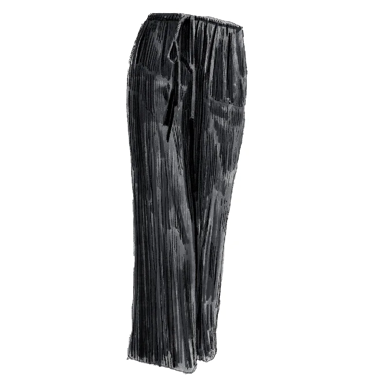 Drawcord Crinkle Pants Essentials On Sale