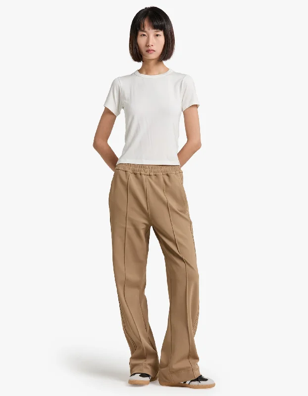 Twill Pinstitch Detail Pant - Tan Budget-Friendly Fashion