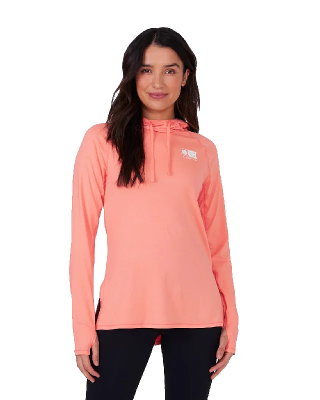 Salty Crew Thrill Seekers Hooded Sunshirt Sunrise Coral XS Gift Ideas