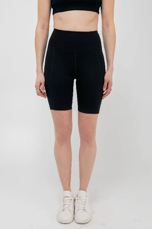 High Rise Bike Short in Black Classic Appeal