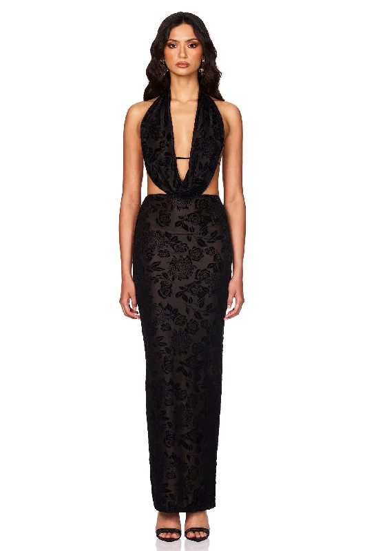 Nookie Isabella Maxi Dress - Black Artful Design