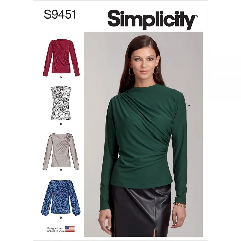 Simplicity Knit Tops S9451 Seasonal Picks