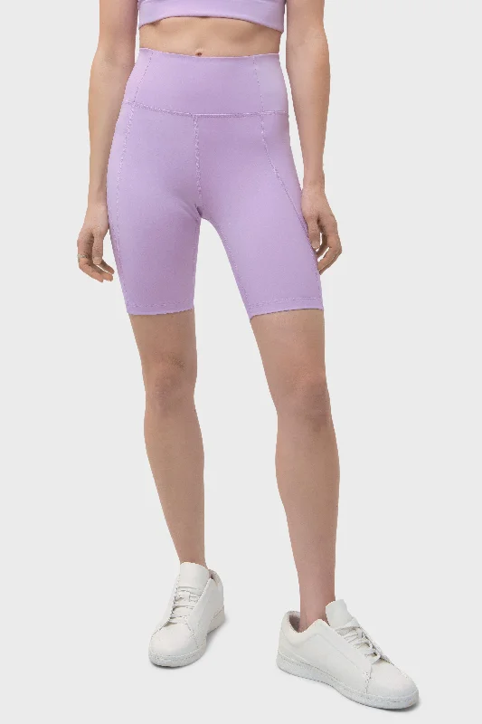 High Rise Bike Short in Lilac Vintage Charm