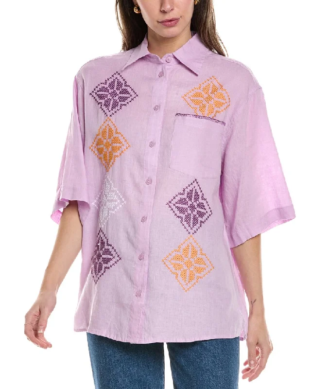 Sandro Linen Shirt The Epitome Of Modern Women's Fashion