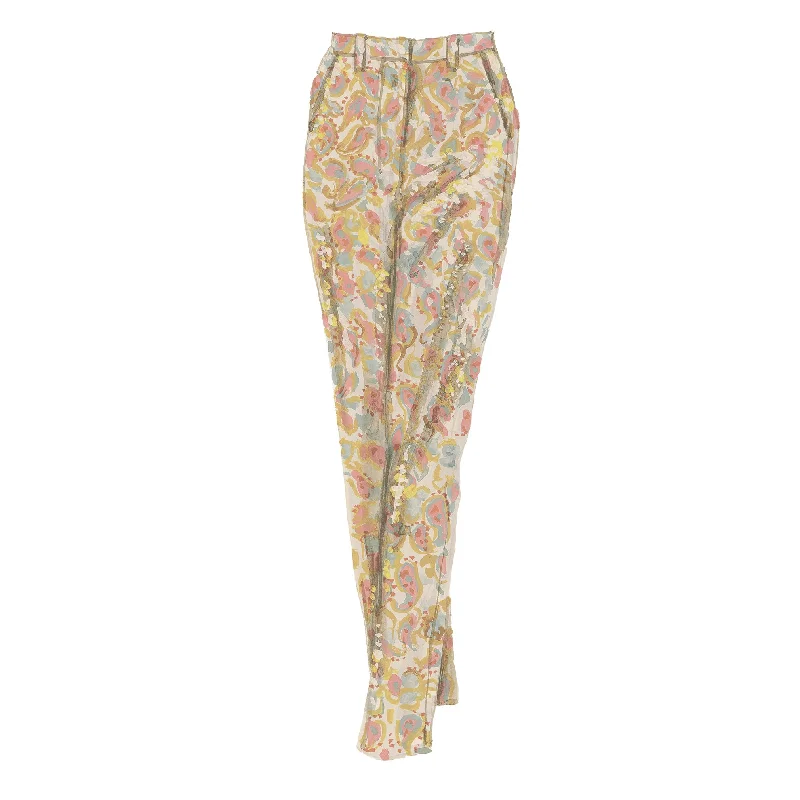 Jacquard Evening Trousers Stylish Looks