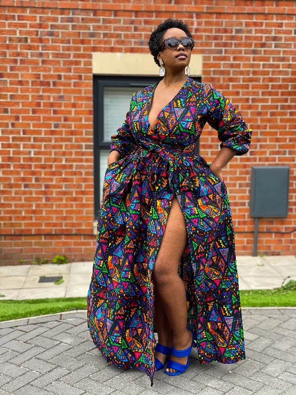 Asher Ankara Maxi Dress | African Print Quick Grab Deals