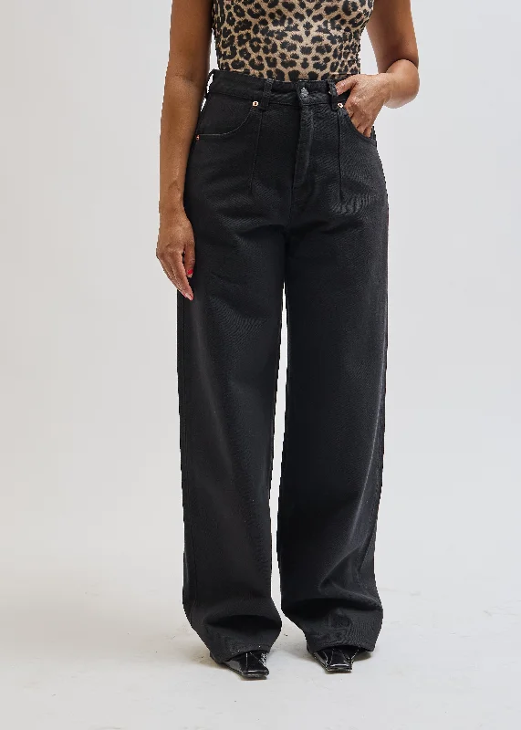 Black Noel Denim Trouser Best Seller