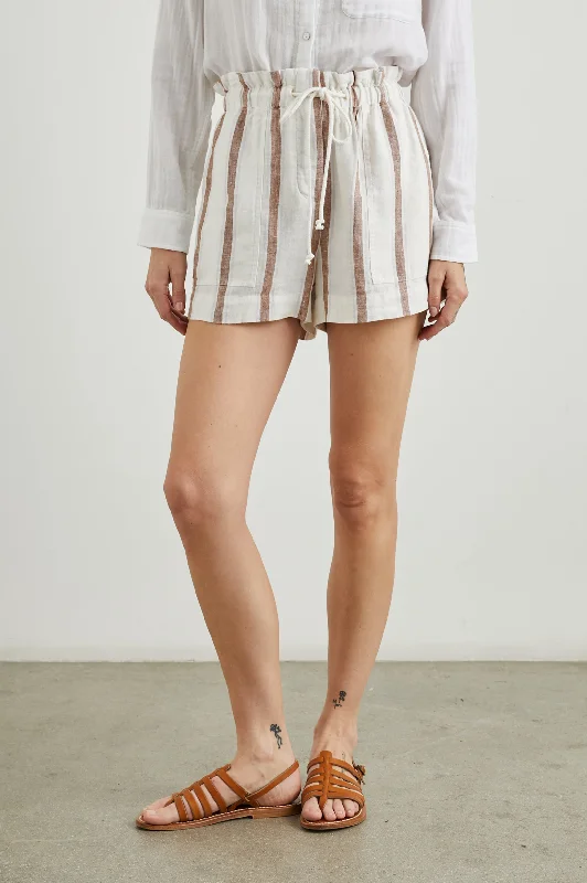 FOSTER SHORT - COCONUT STRIPE Elevated Style