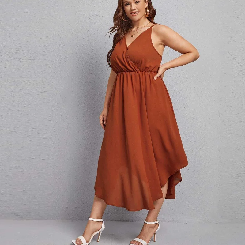 Sleeveless Plus Size Dress Exquisite Women's Wear Sale