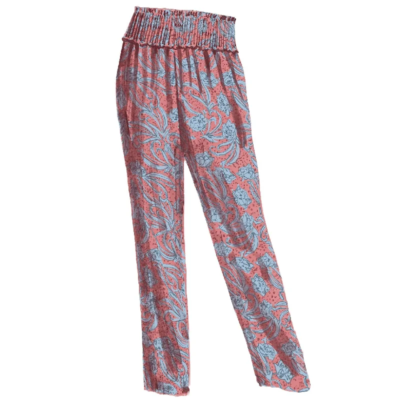 Smocked Waist Pants Flash Deals