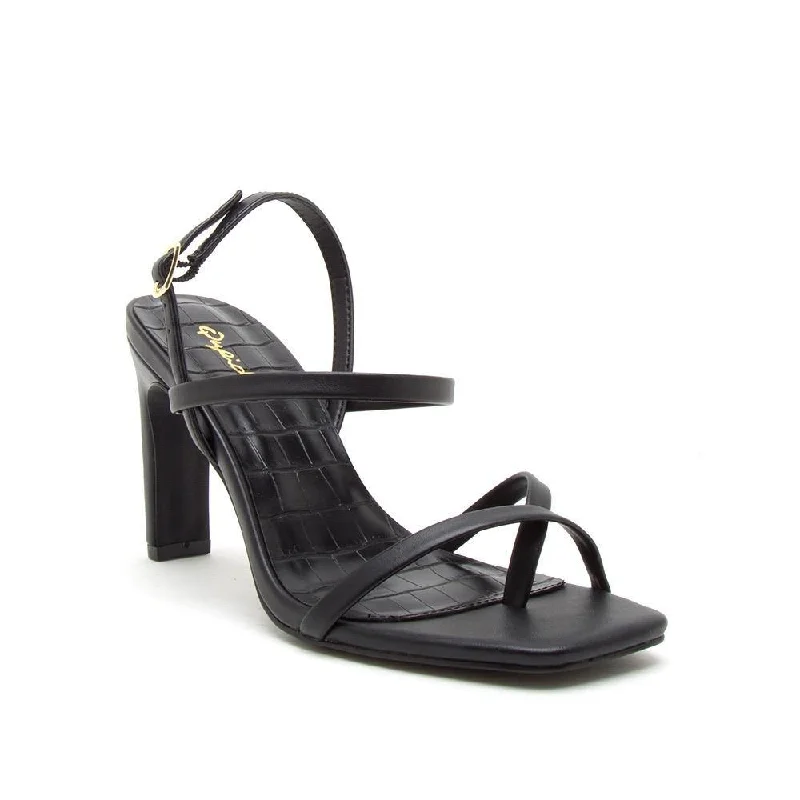 Kaycee Black Strappy Slingback Sandals Shop Our Looks