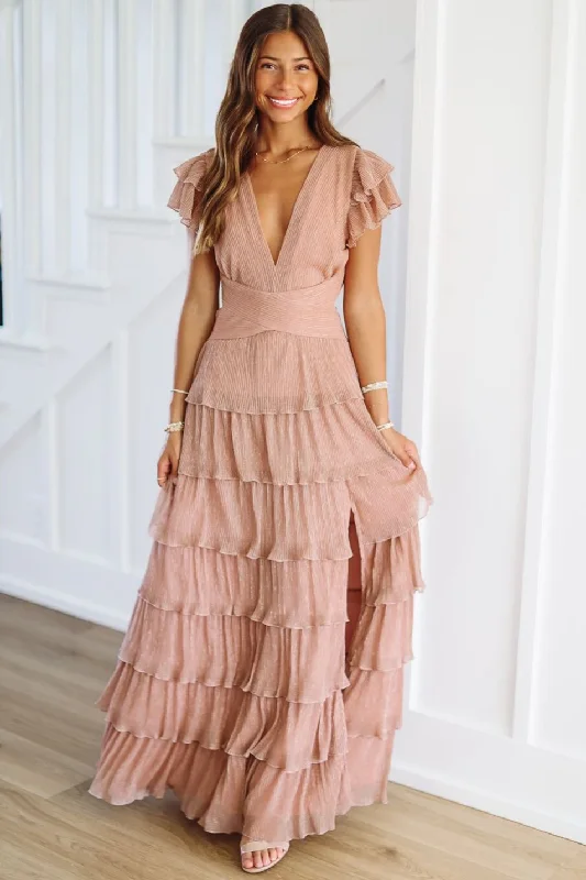 In Too Deep Maxi Dress - Dusty Rose New Arrivals