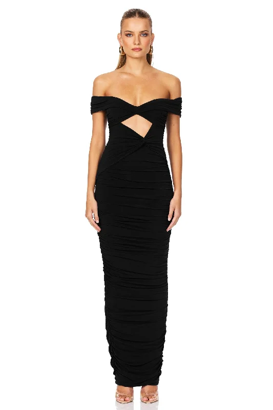 Nookie Dakota Maxi Dress - Black Charming Silhouette