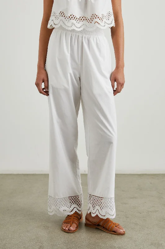 HENRIK PANT - WHITE Vintage Retro Party Wear