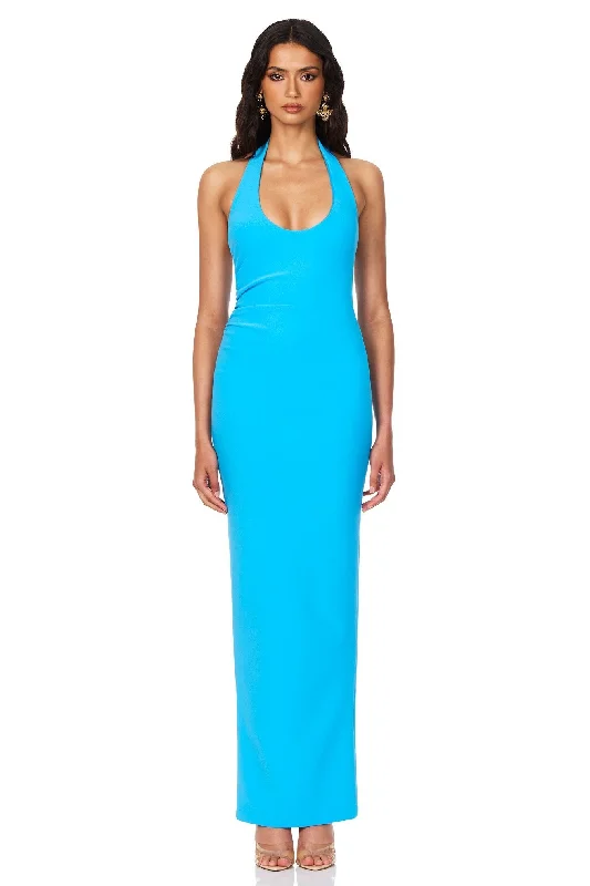 Nookie Natalia Halter Maxi Dress - Turquoise Seasonal Fashion