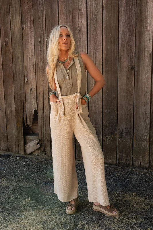 The Nest Lilia Jumpsuit - Oat Milk Huge Savings On Parisian Styles