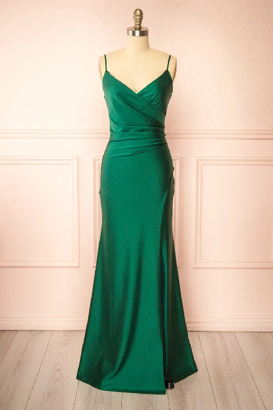 Nyra Green | Mermaid Dress w/ Wrapped Bodice Lighten Up With Nordic Styles