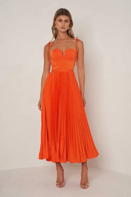 Whitney Dress - Tangerine Popular Collection