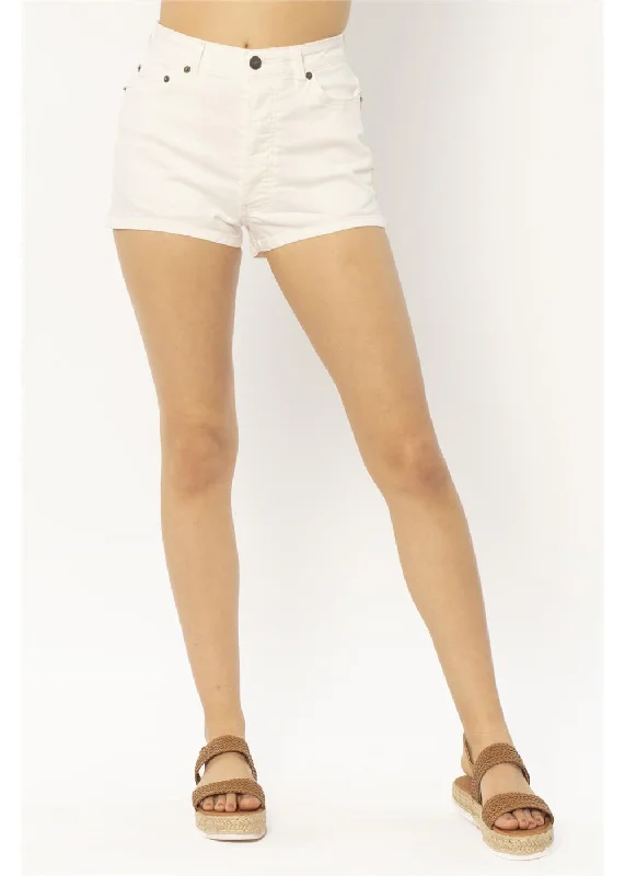 Amuse Society Alexis Denim Short - WHITE Chic Styles