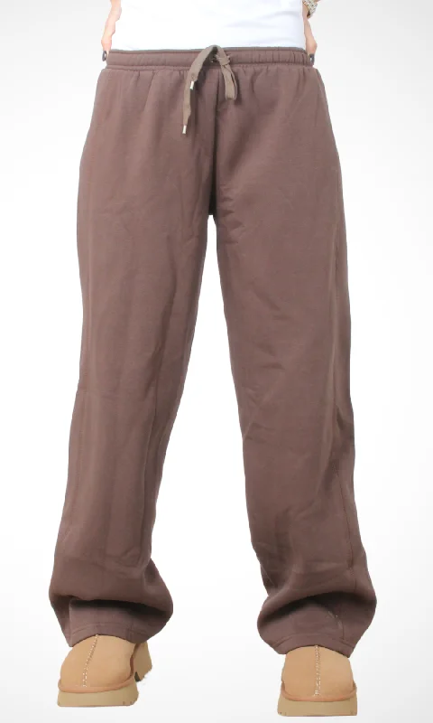 Women Straight Leg Sweatpants (Brown) Ride The Style Wave