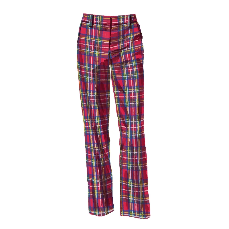 British Tartan Trouser Boho - Chic Festival - Ready Style