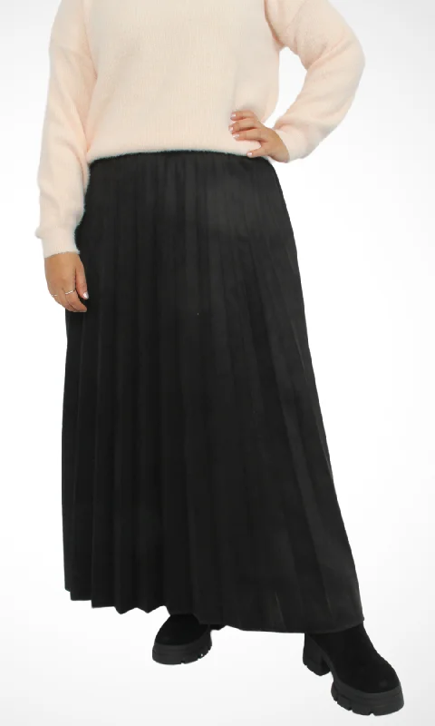 Women Pleated Skirt (Black) Comfort First Women's Fashion