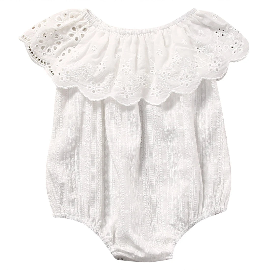 ADRIELLE Crochet Collar Romper Today Only