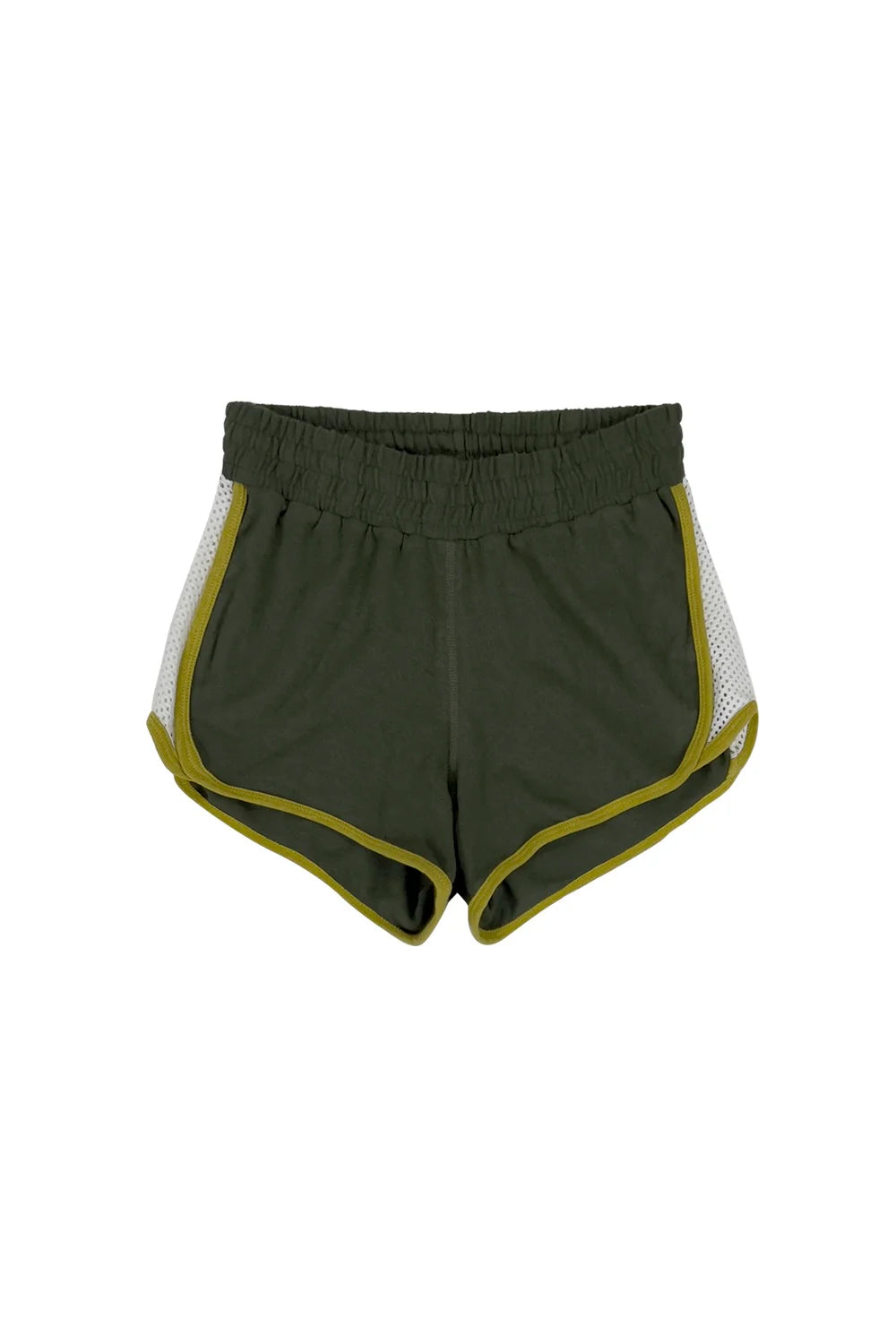 Olive Green Yarrow Mesh Track Short Hot Brand Discounts