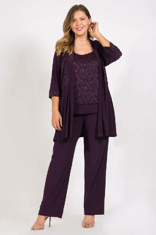 R&M Richards 7772W Mother Of The Bride Formal Plus Size Pant Suit Chic & Cozy Apparel