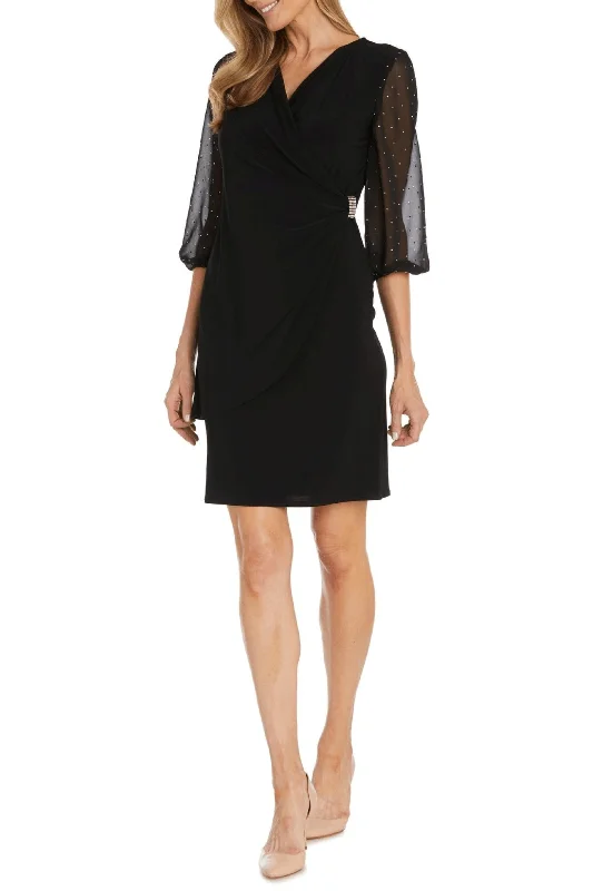 R&M Richards 1531 - Studded Sleeve Short Dress Gift Ideas