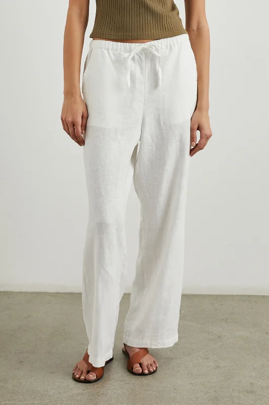 EMMIE PANT - WHITE Effortless Sophistication