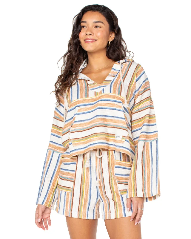 Roxy Rich Coast Stripe Fleece Imeless Style