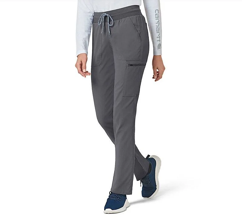 Carhartt Women's Rugged Flex® Slim Leg Scrub Pant_Pewter Effortless Style, Endless Impact