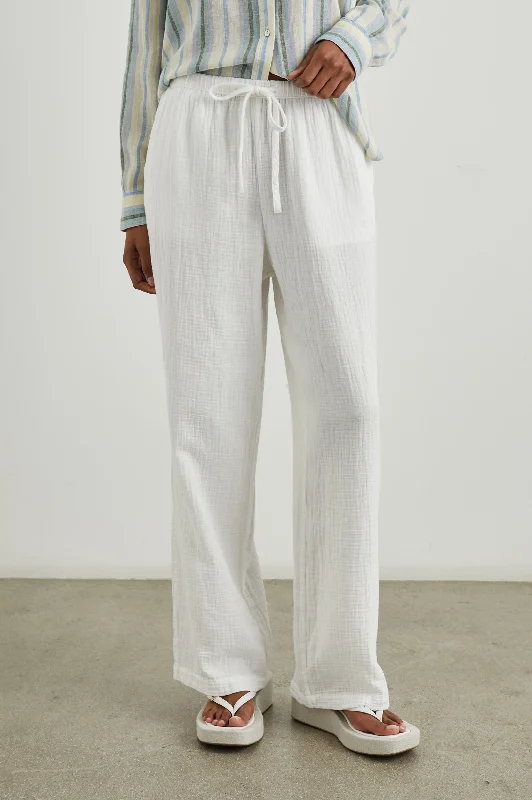 EMMIE PANT - GAUZE WHITE Romantic Date - Night Ensemble