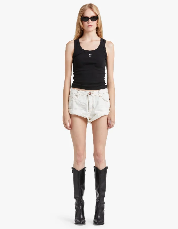 Bandits Low Waist Denim Short - White Beauty End Of Season Clearance