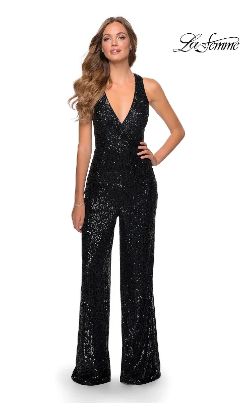 La Femme Long Sequin Prom Jumpsuit 28719 Big Savings On Rustic Countryside Styles