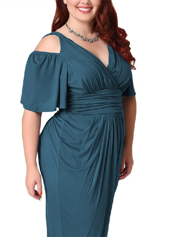 Plus Size Tight Hip Strapless Dress Budget Friendly