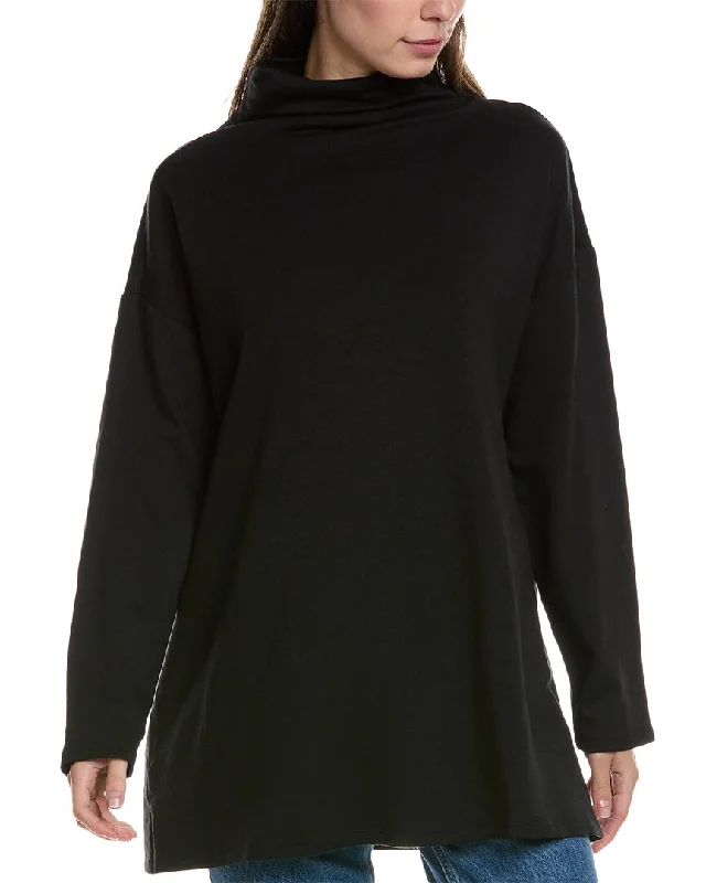 EILEEN FISHER High Funnel Neck Tunic Huge Savings On Parisian Styles