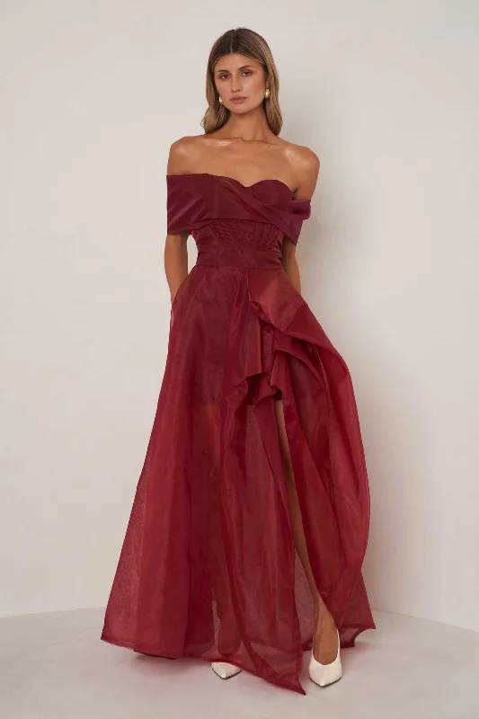 Alice Dress - Cranberry Red Season Sale