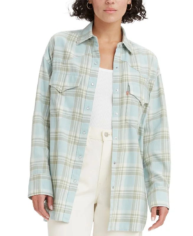 Levi's Dylan Relaxed Western Shirt - Starlight Blue Flash Deals