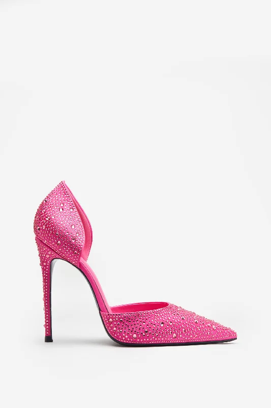 Catcher | Pink Diamante Pointed Court Heels Rustic Countryside Charm Look