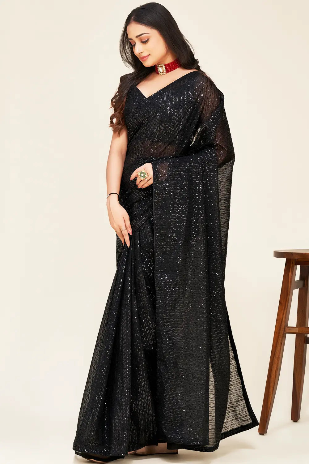 Black Saree For Cocktail Party With Price Trendy Street Style Attire