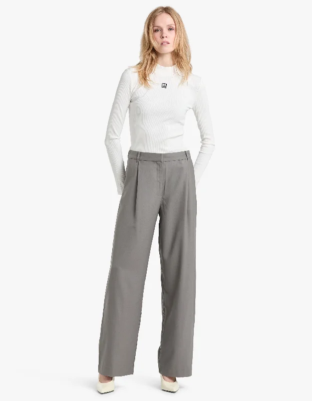 Marissa Straight Pant - Elephant Grey Chic & Cozy Collection