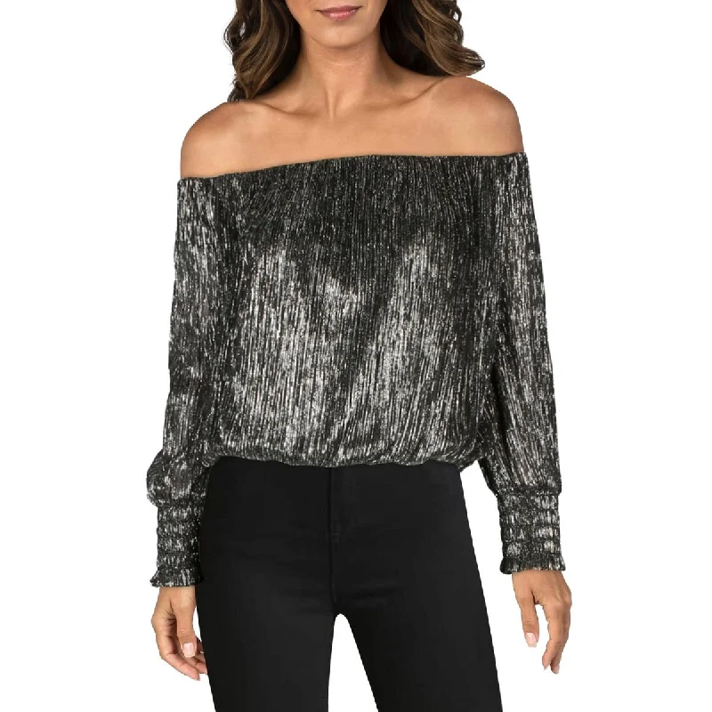 Womens Shirred Off-The-Shoulder Off The Shoulder Exquisite Craftsmanship