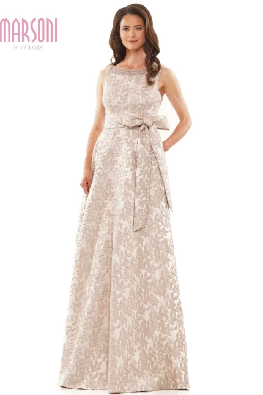 Beaded High Neck Jacquard Gown Best Sellers