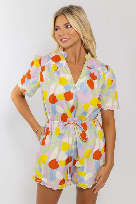 Mosaic Poplin Playsuit Huge Markdowns