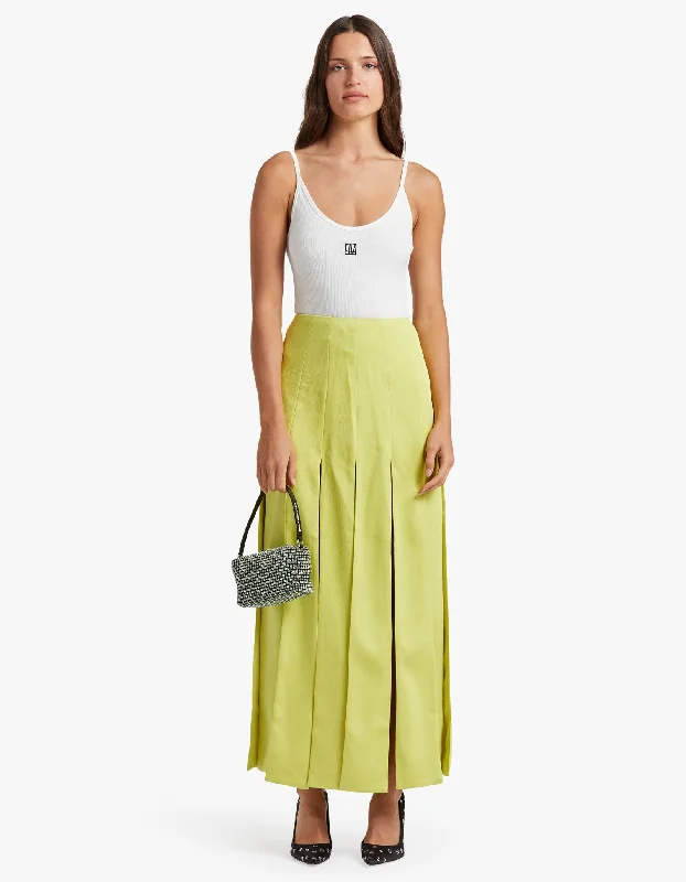 Kenzie Skirt - Chartreuse Fashion Sale