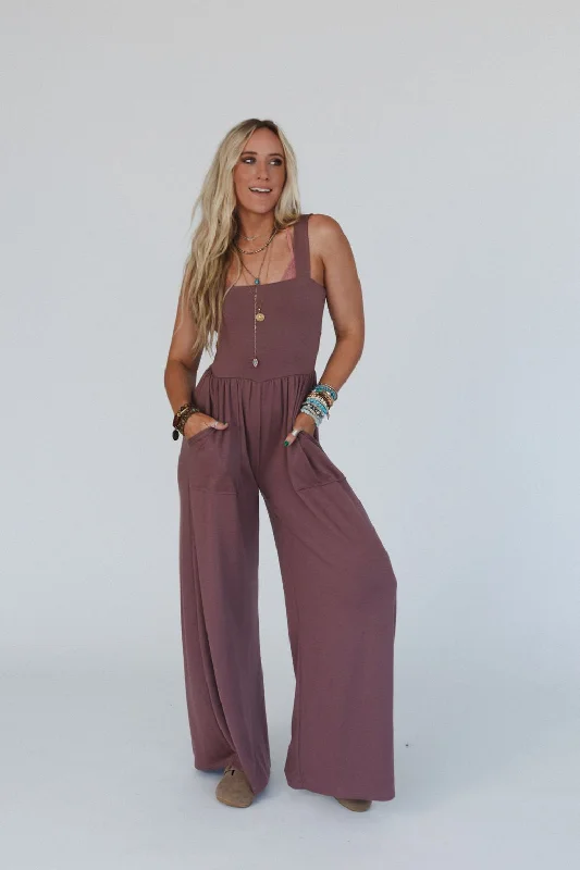 The Nest Alanis Jumpsuit - Mulberry Limited Time Offer