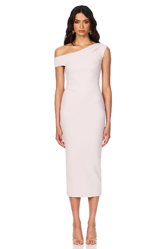 Nookie Natalia Midi Dress - Shell Minimalist Elegant