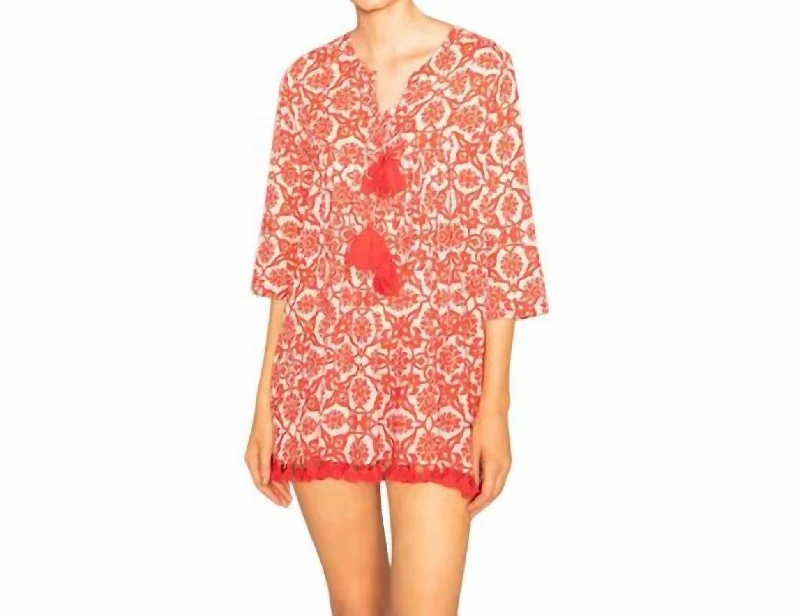 Seychelles Tunic Top In Red Benares Quick Grab Deals